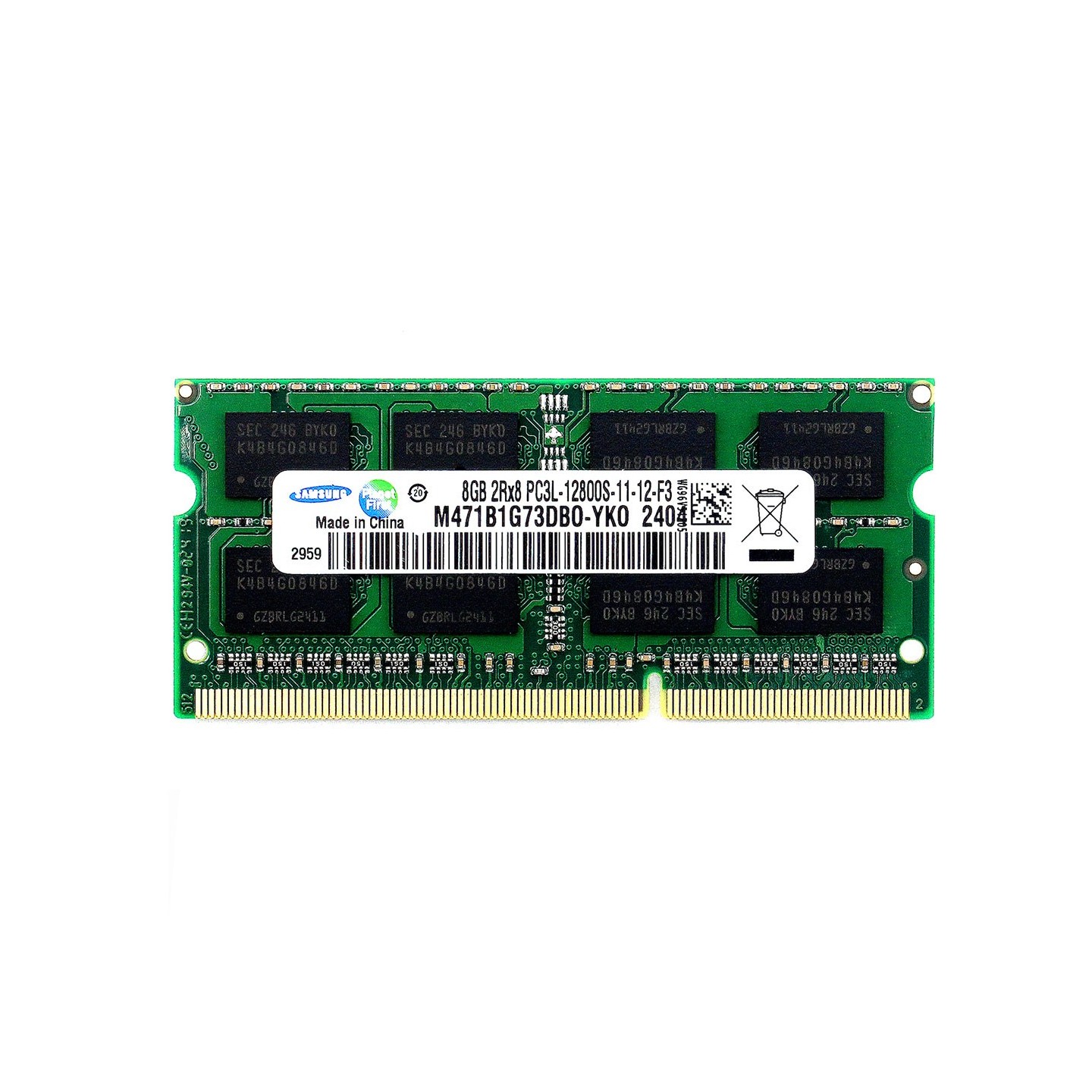 رم لپ‌تاپ PC3L-12800-CL11 سامسونگ 1600 مگاهرتز 8 گیگابایت ( اورجینال )