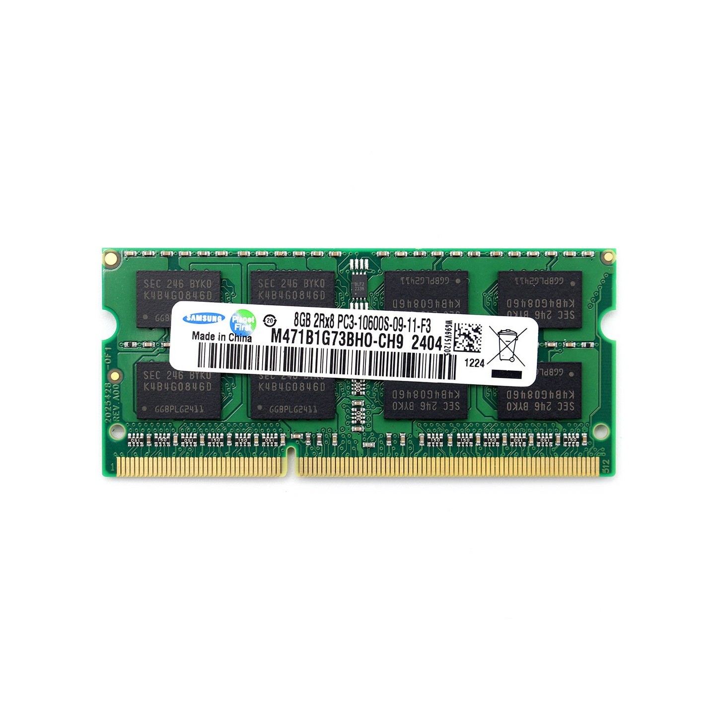 رم لپ‌تاپ PC3-10600 سامسونگ 1333 مگاهرتز 8 گیگابایت (اورجینال)