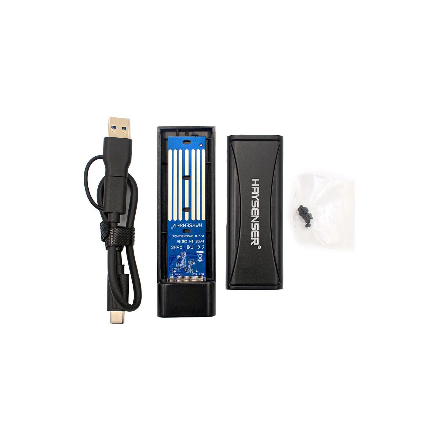 باکس تبدیل هارد لپ‌تاپ هایسنسر HY-M1058 (M.2 NVME & NGFF)