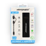باکس تبدیل هارد لپ‌تاپ هایسنسر HY-M1058 (M.2 NVME & NGFF)