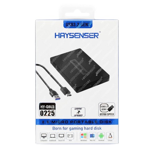 باکس تبدیل هارد لپ‌تاپ هایسنسر HY-Q8U3 (USB 3.2)