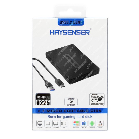 باکس تبدیل هارد لپ‌تاپ هایسنسر HY-Q8U3 (USB 3.2)