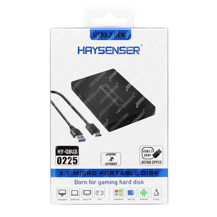 باکس تبدیل هارد لپ‌تاپ هایسنسر HY-Q8U3 (USB 3.2)