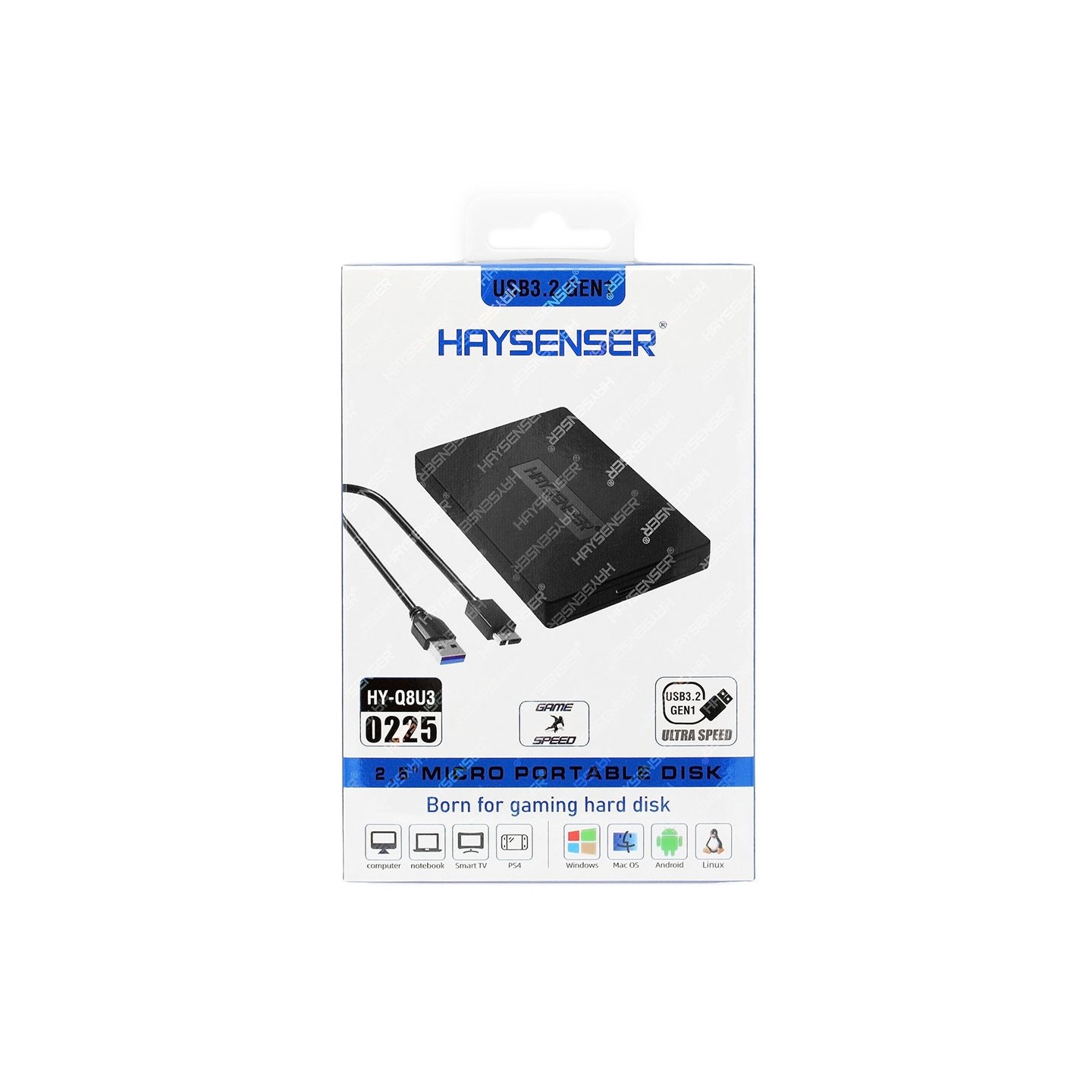 باکس تبدیل هارد لپ‌تاپ هایسنسر HY-Q8U3 (USB 3.2)
