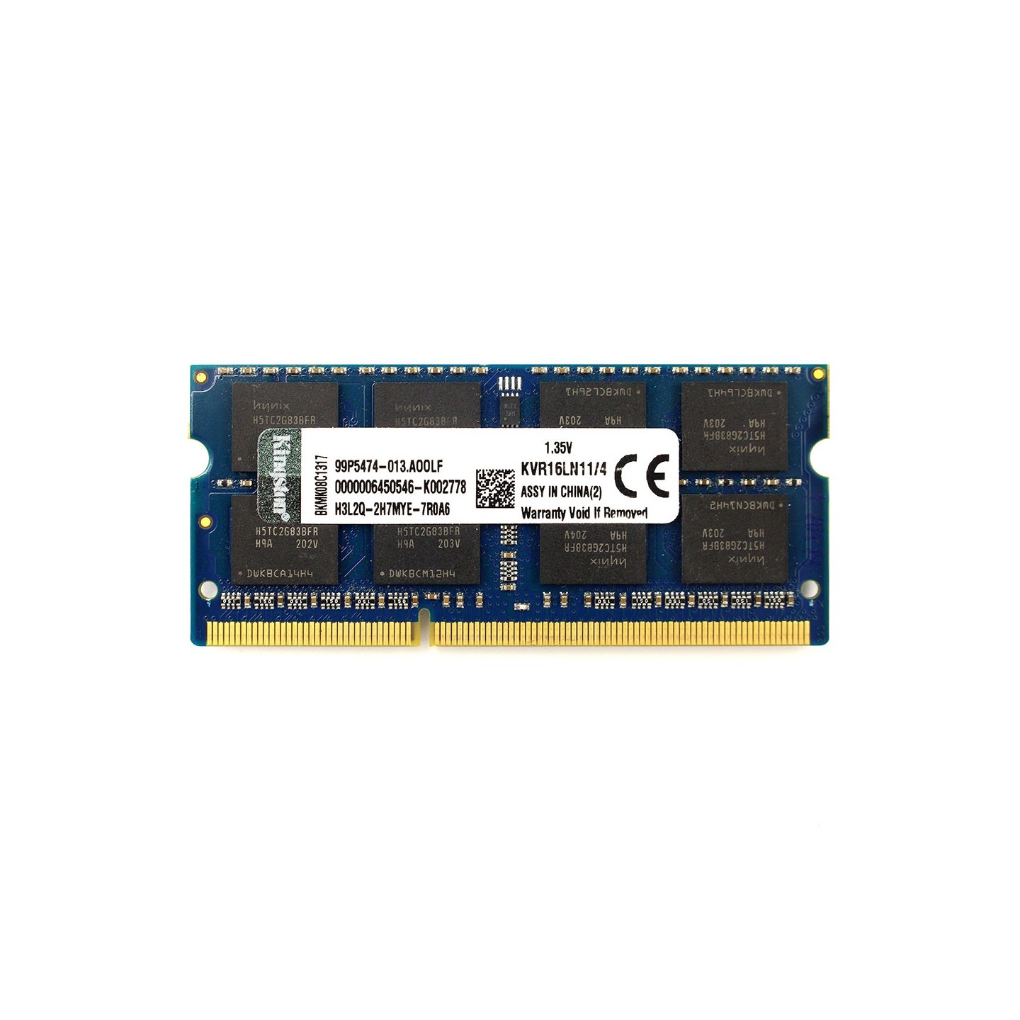 رم لپ‌تاپ PC3L-12800 کینگستون 1600 مگاهرتز 4 گیگابایت (استوک | اورجینال)
