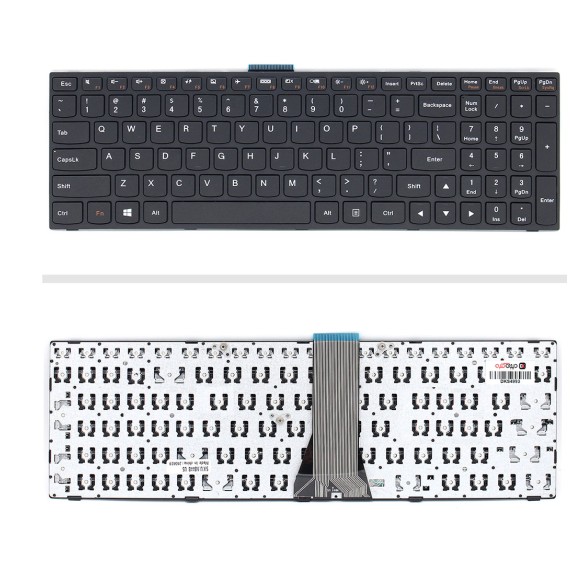 کیبورد لپ‌تاپ لنوو IdeaPad G70-80 (بدون بکلایت و فریم مشکی)