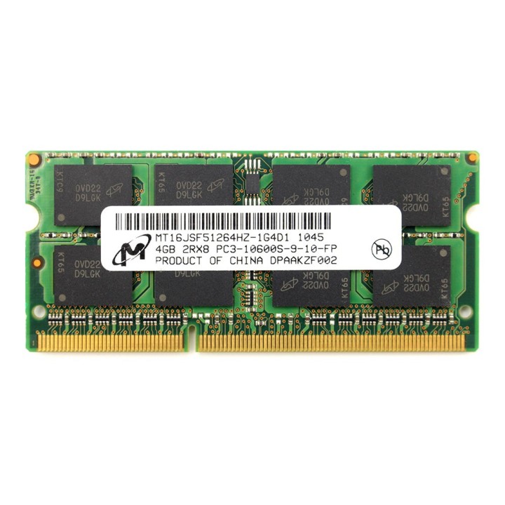 رم لپ‌تاپ PC3-10600 میکرون 1333 مگاهرتز 4 گیگابایت (استوک | اورجینال)