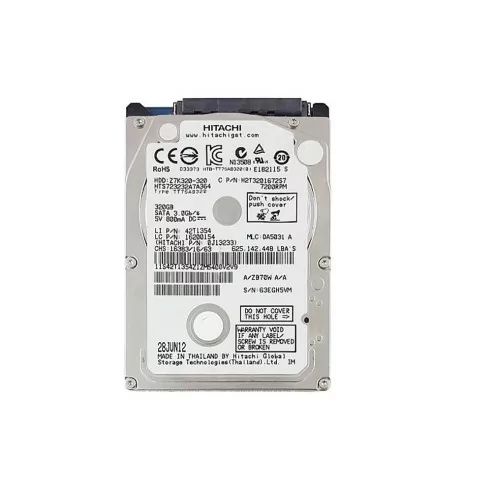 هارد لپ‌تاپ هیتاچی 320 گیگابایت ( SATA | استوک | اسلیم )