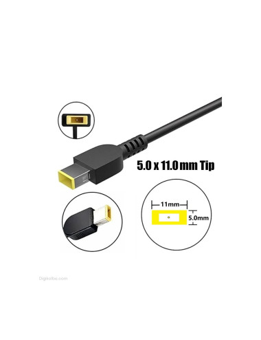 شارژر لپ تاپ لنوو 20 ولت 4.5 آمپر | سوکت 5.0 * 11.0