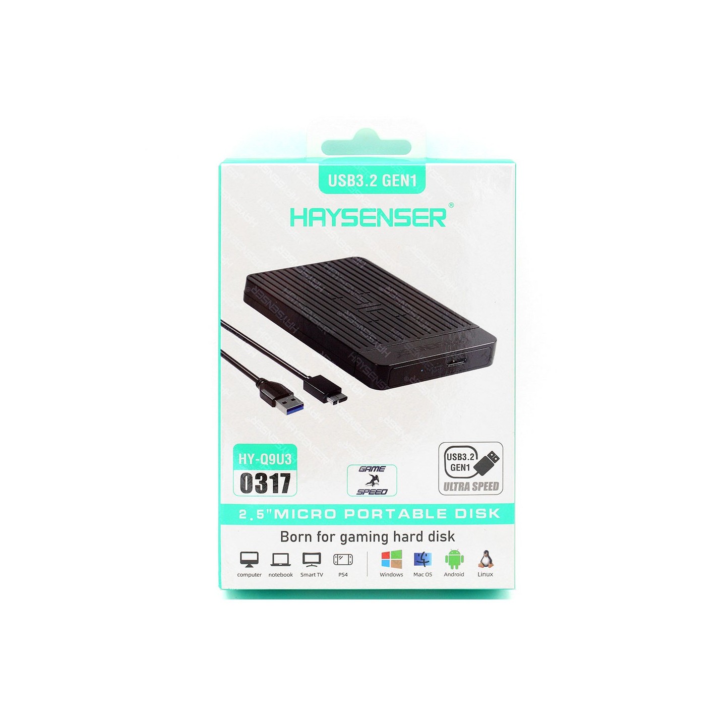 باکس تبدیل هارد لپ‌تاپ هایسنسر HAYQ9U3 (USB 3.2)