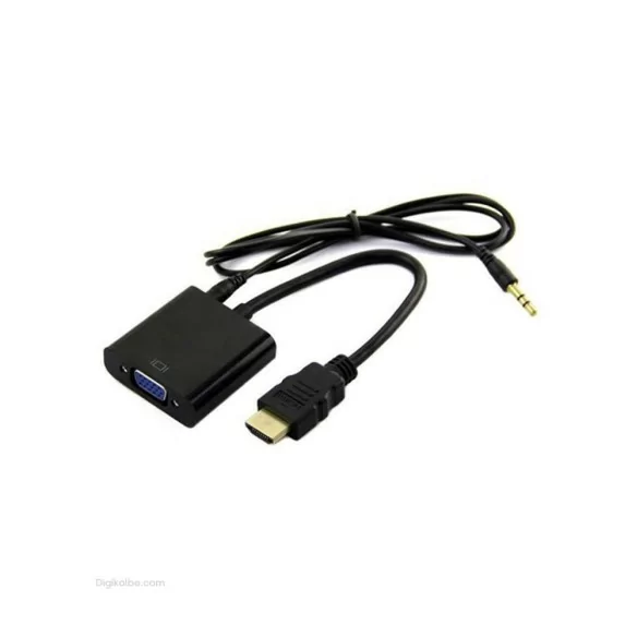 تبدیل HDMI به VGA ونتولینک ( با کابل صدا ) تبدیل HDMI به VGA ونتولینک ( با کابل صدا )