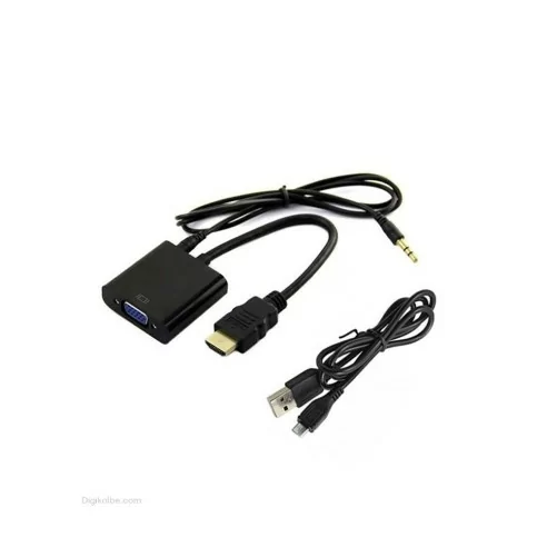 تبدیل HDMI به VGA ونتولینک ( با کابل صدا و برق )