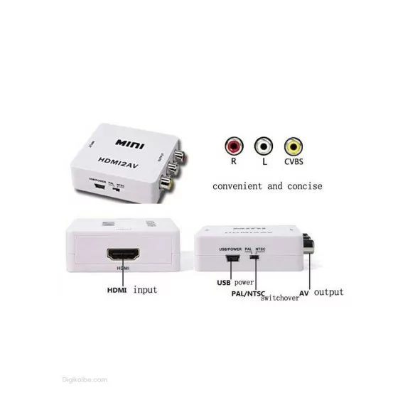 تبدیل HDMI به AV مینی ونتولینک تبدیل HDMI به AV مینی ونتولینک