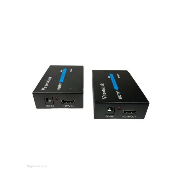 تبدیل اکستندر HDMI تحت شبکه ونتولینک HDTV ( با آداپتور برق | پشتیبانی حداکثر تا 60 متر )