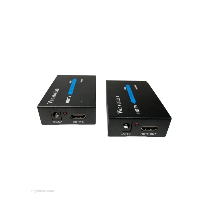 تبدیل اکستندر HDMI تحت شبکه ونتولینک HDTV ( با آداپتور برق | پشتیبانی حداکثر تا 60 متر )