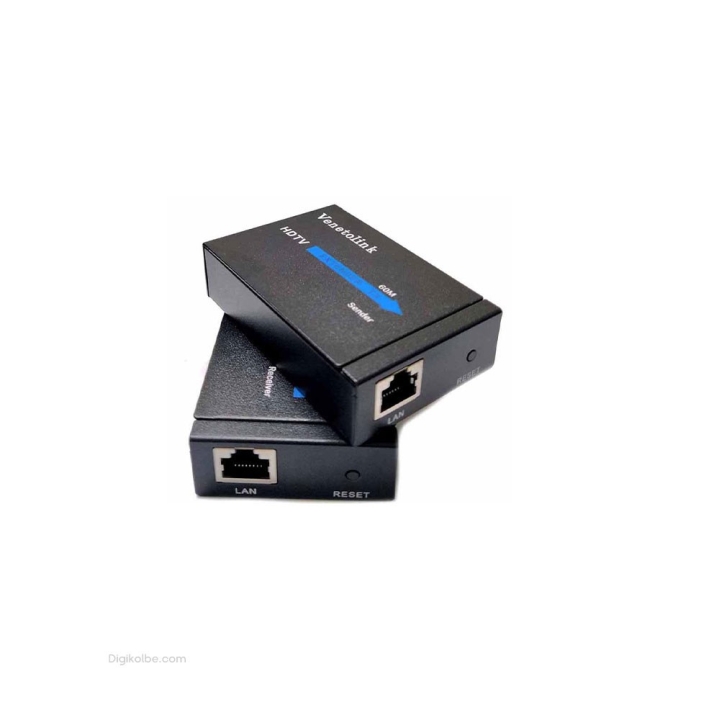 تبدیل اکستندر HDMI تحت شبکه ونتولینک HDTV ( با آداپتور برق | پشتیبانی حداکثر تا 60 متر )