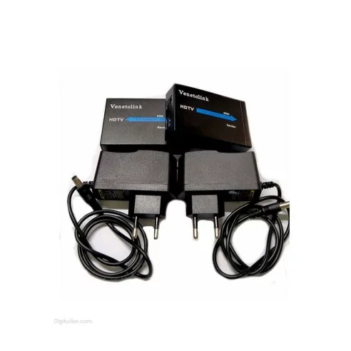 تبدیل اکستندر HDMI تحت شبکه ونتولینک HDTV ( با آداپتور برق | پشتیبانی حداکثر تا 60 متر )