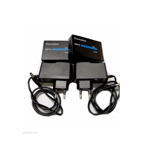 تبدیل اکستندر HDMI تحت شبکه ونتولینک HDTV ( با آداپتور برق | پشتیبانی حداکثر تا 60 متر )
