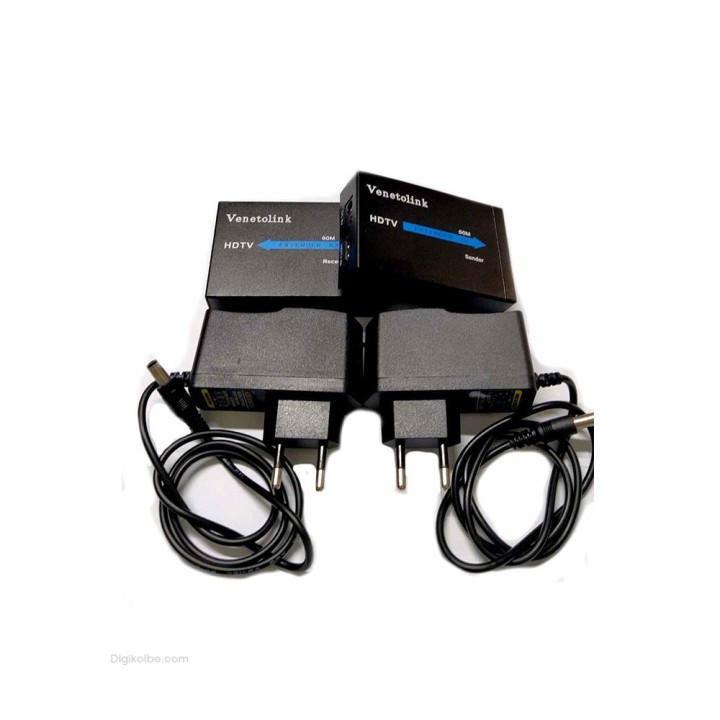 تبدیل اکستندر HDMI تحت شبکه ونتولینک HDTV ( با آداپتور برق | پشتیبانی حداکثر تا 60 متر )