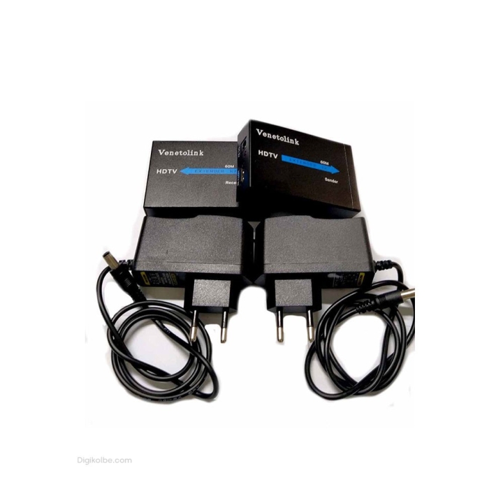 تبدیل اکستندر HDMI تحت شبکه ونتولینک HDTV ( با آداپتور برق | پشتیبانی حداکثر تا 60 متر )