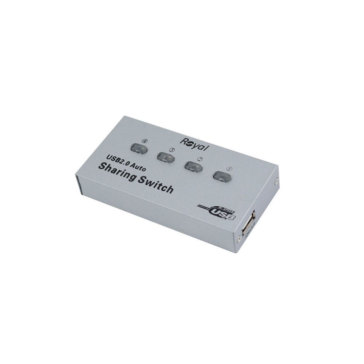 تبدیل USB سوئیچ 1 به 4 AUTO رویال (دیتا سوئیچ)