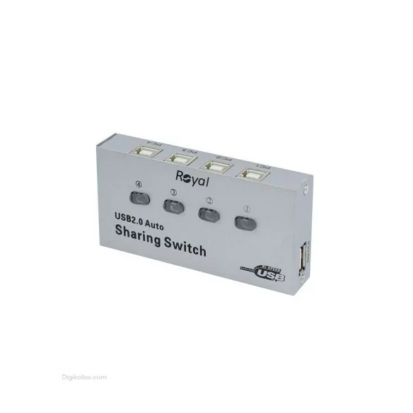 تبدیل USB سوئیچ 1 به 4 AUTO رویال (دیتا سوئیچ) تبدیل USB سوئیچ 1 به 4 AUTO رویال (دیتا سوئیچ)