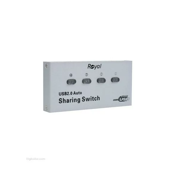 تبدیل USB سوئیچ 1 به 4 AUTO رویال (دیتا سوئیچ) تبدیل USB سوئیچ 1 به 4 AUTO رویال (دیتا سوئیچ)