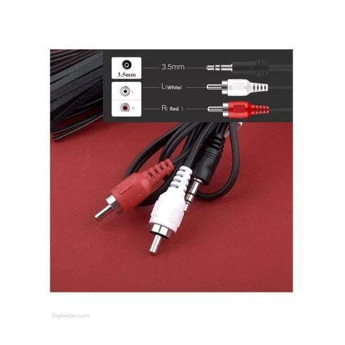 کابل صدا 1 به 2 (RCA) طول 1.5 متر