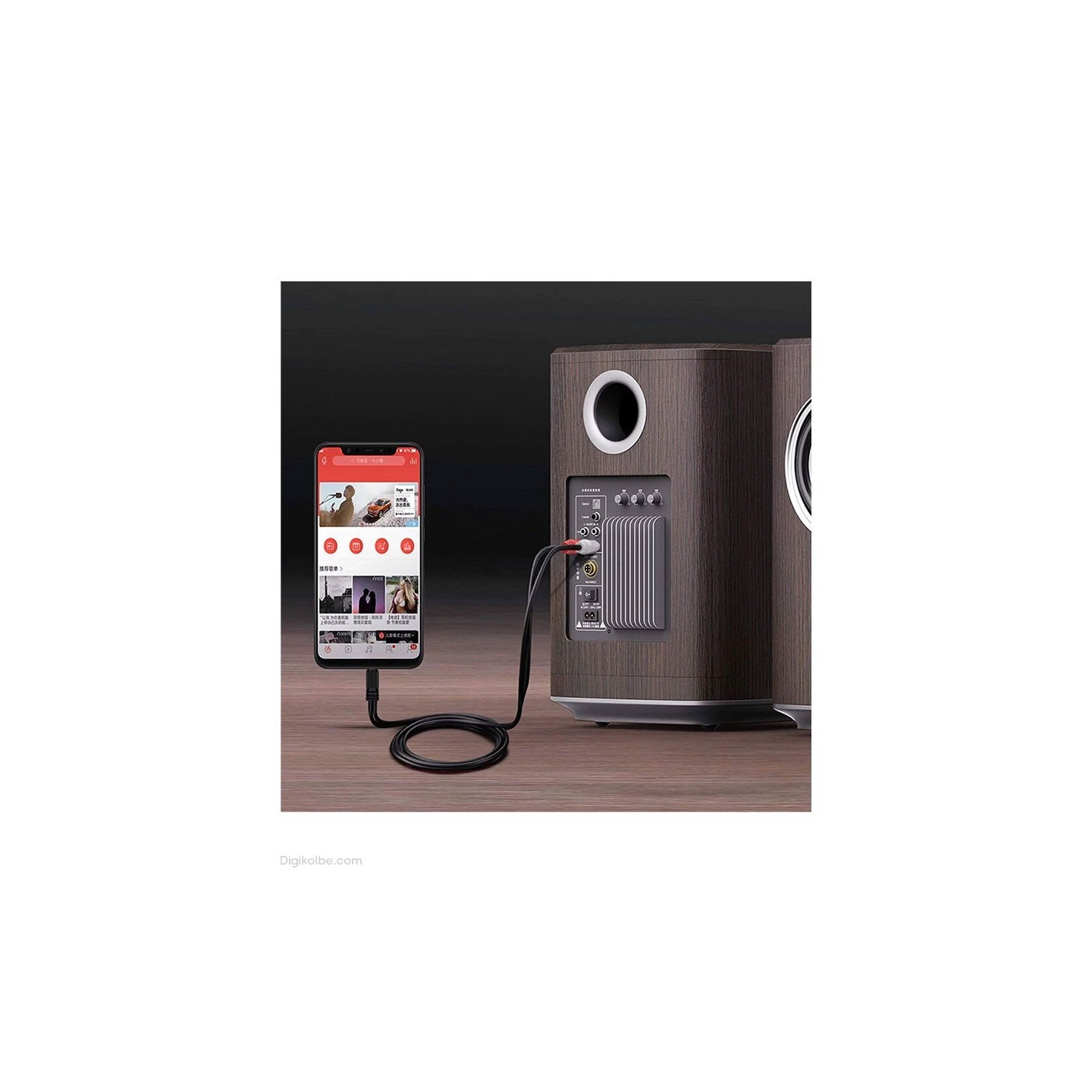 کابل صدا 1 به 2 (RCA) طول 1.5 متر