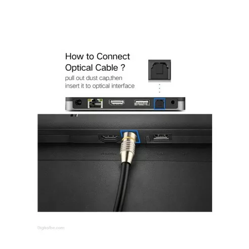 کابل اپتیکال ونتولینک طول 3 متر ( سرفلزی )