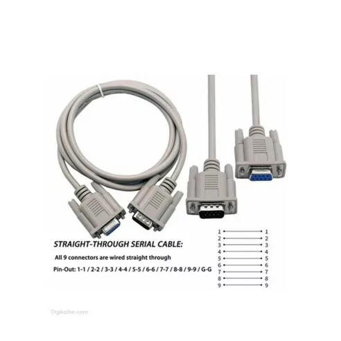 کابل سریال RS232 ماده به نر طول 1.5متر