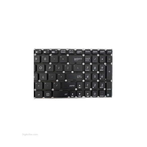 کیبورد لپ‌تاپ ایسوس X554 (بدون فریم | فلت 12 سانتیمتری | اینتر کوچک)
