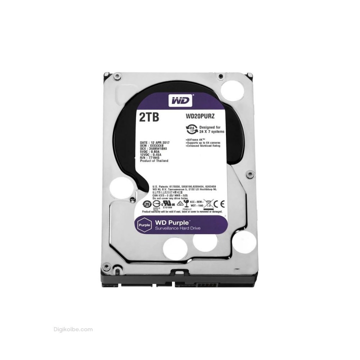 هارددیسک اینترنال وسترن دیجیتال ( Purple ظرفیت 2 ترابایت )