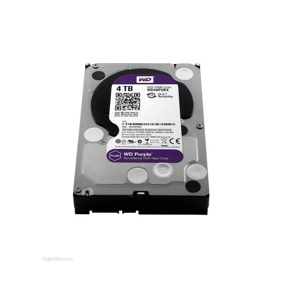 هارددیسک اینترنال وسترن دیجیتال ( Purple | ظرفیت 4 ترابایت ) هارددیسک اینترنال وسترن دیجیتال ( Purple | ظرفیت 4 ترابایت )