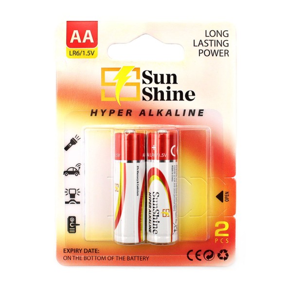 باتری قلمی AA سانشاين ( Hyper Alkaline LR6 )