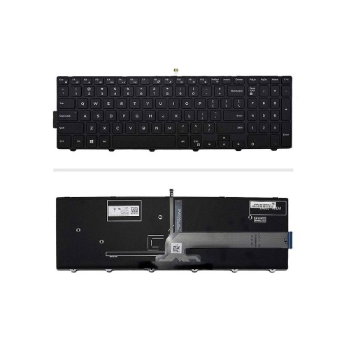 کیبورد لپ‌تاپ دل Inspiron 15-5000 (با بكلايت و فريم)