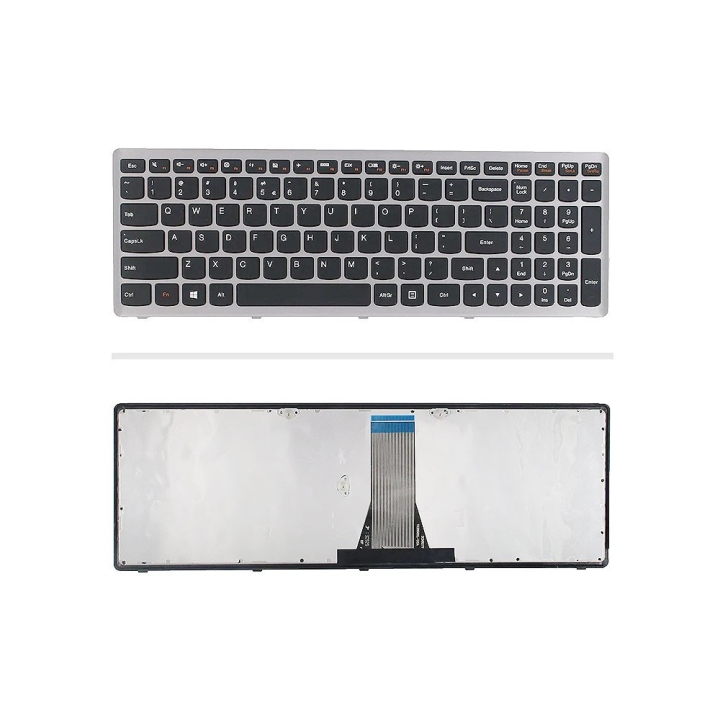 کیبورد لپ‌تاپ لنوو Z510 (IdeaPad | با فريم نقره ای)