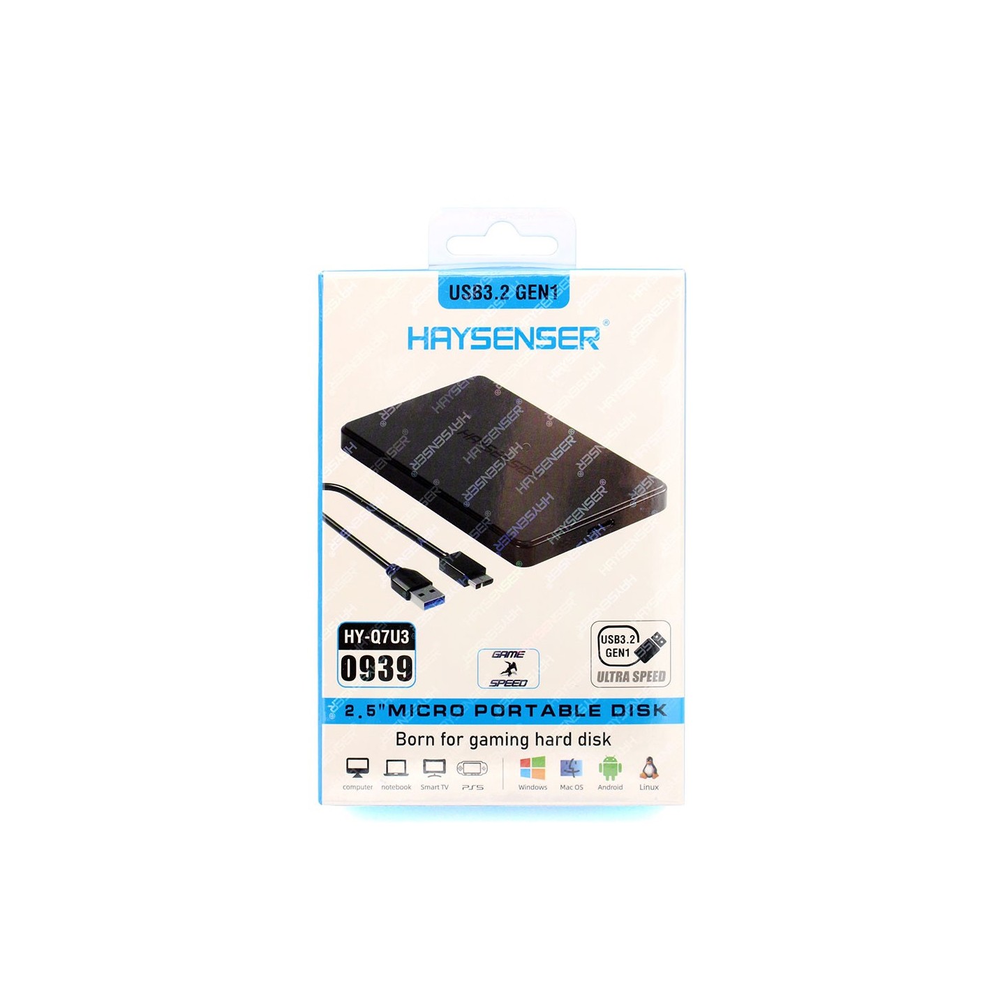 باکس تبدیل هارد لپ‌تاپ هایسنسر HY-Q7U3 (USB 3.2)