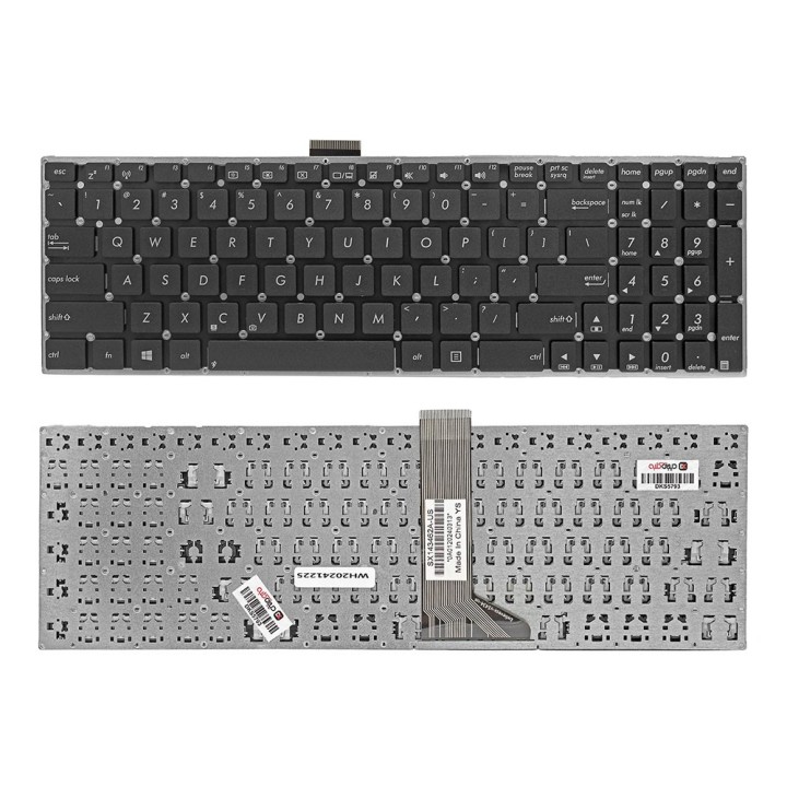 کیبورد لپ‌تاپ ایسوس X555 (بدون فریم | فلت 12 سانتیمتری | اینتر کوچک)