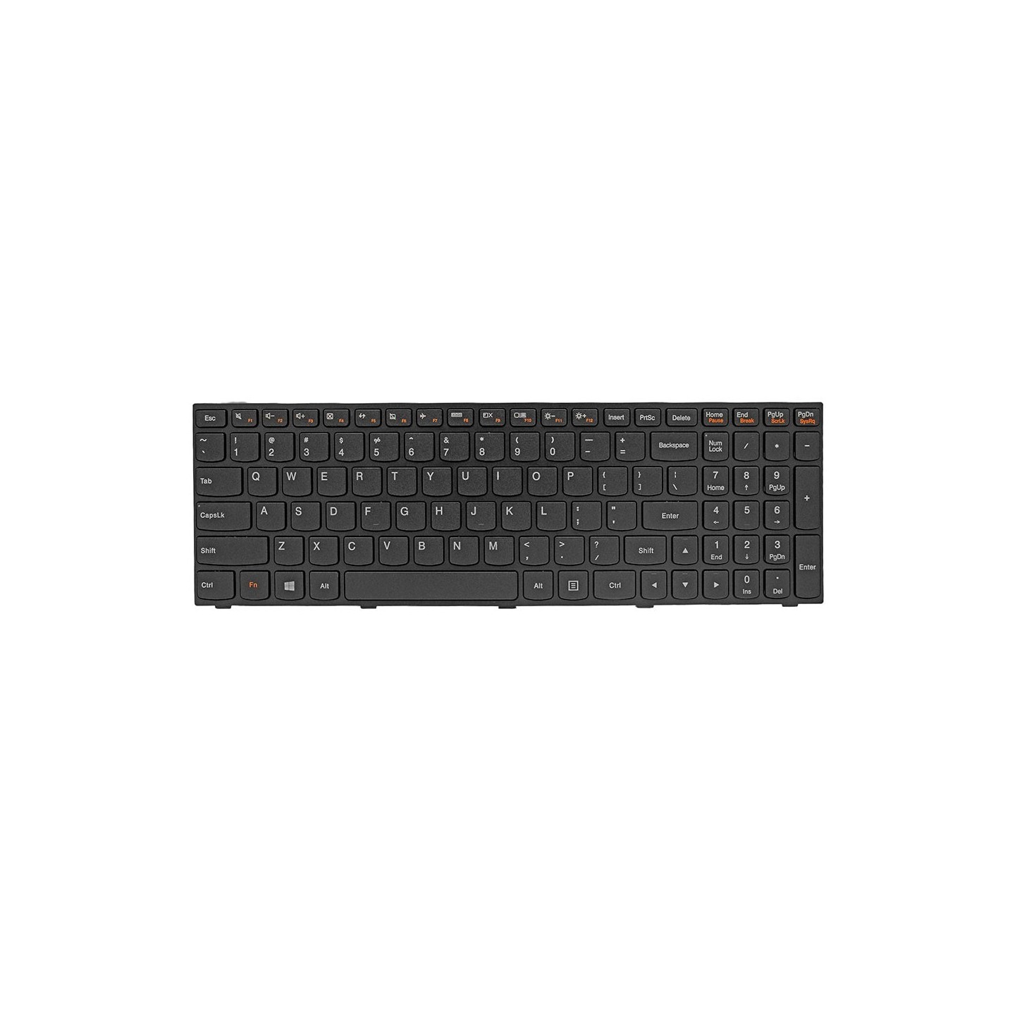 کیبورد لپ‌تاپ لنوو IdeaPad G70-70 (بدون بکلایت و فریم مشکی)