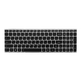 کیبورد لپ‌تاپ لنوو G50-70 (IdeaPad | با بکلایت | با فریم نقره ای)