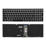 کیبورد لپ‌تاپ لنوو G50-70 (IdeaPad | با بکلایت | با فریم نقره ای)