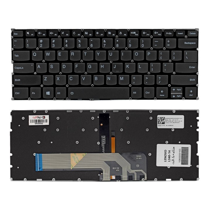 کیبورد لپ‌تاپ لنوو L340-14 ( Ideapad | با بکلایت )
