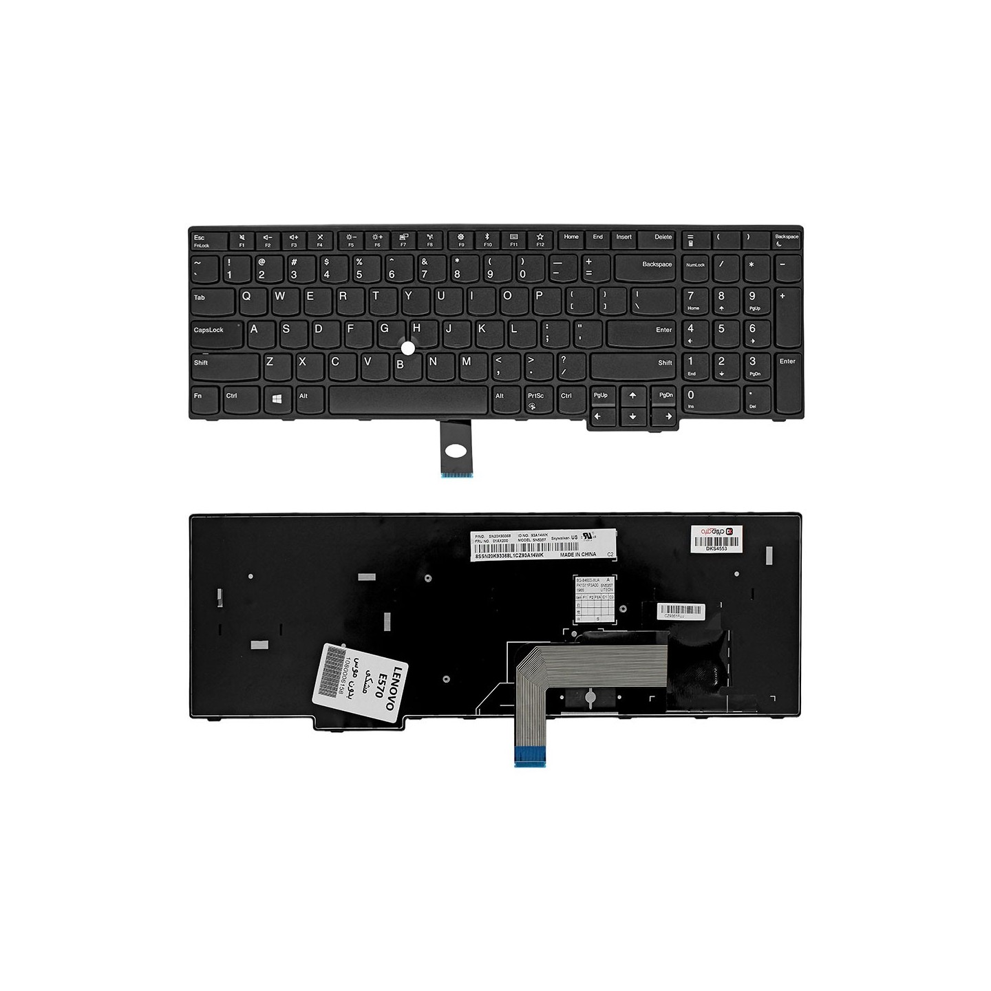 کیبورد لپ‌تاپ لنوو E575 (ThinkPad)