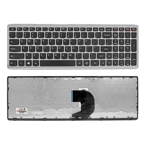 کیبورد لپ‌تاپ لنوو Z500 (IdeaPad | بافریم نقره ای)