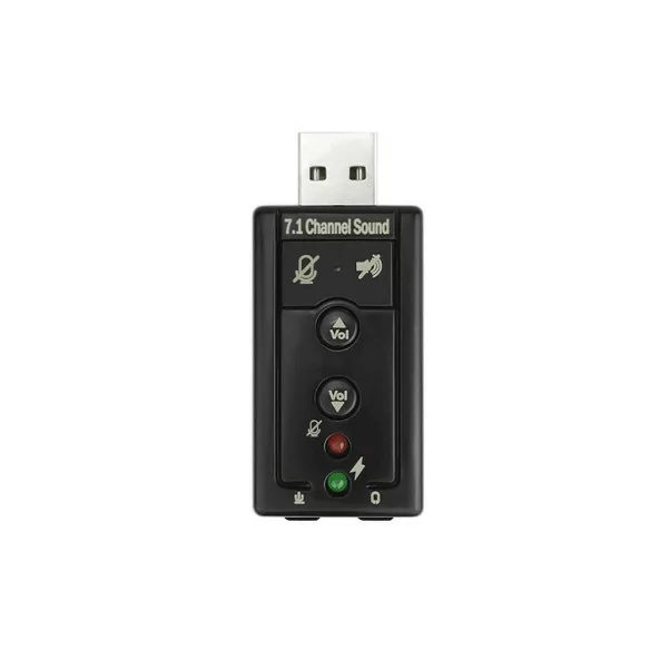 تبدیل کارت صدا ولوم دار ( 7.1 USB ) تبدیل کارت صدا ولوم دار ( 7.1 USB )