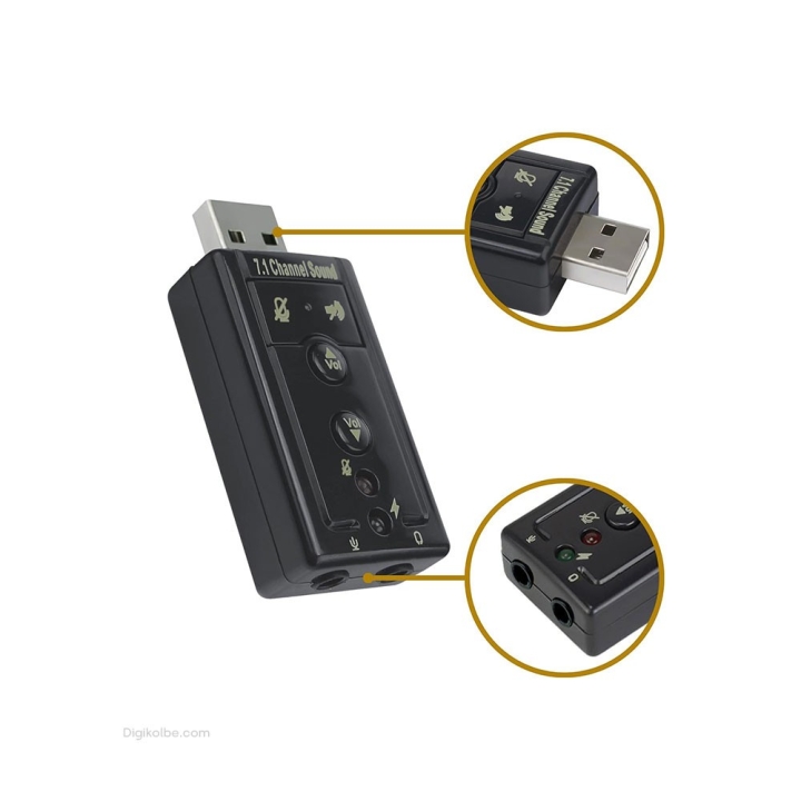 تبدیل کارت صدا ولوم دار ( 7.1 USB )