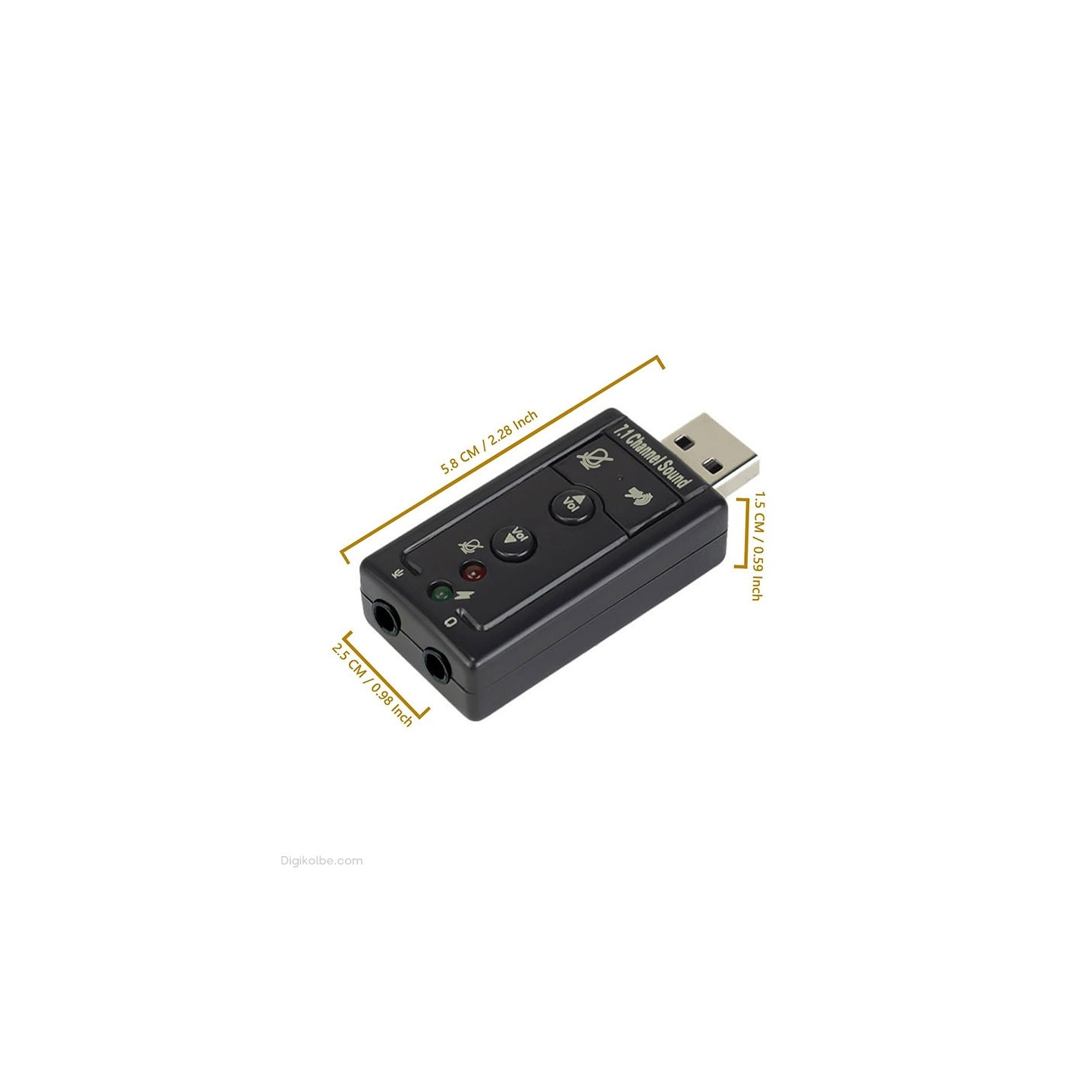 تبدیل کارت صدا ولوم دار ( 7.1 USB )