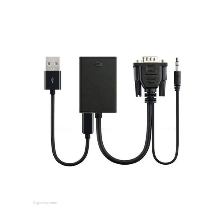 تبدیل VGA به HDMI ونتولینک ( با کابل صدا )