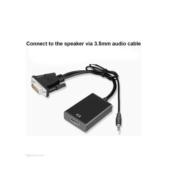 تبدیل VGA به HDMI ونتولینک ( با کابل صدا )